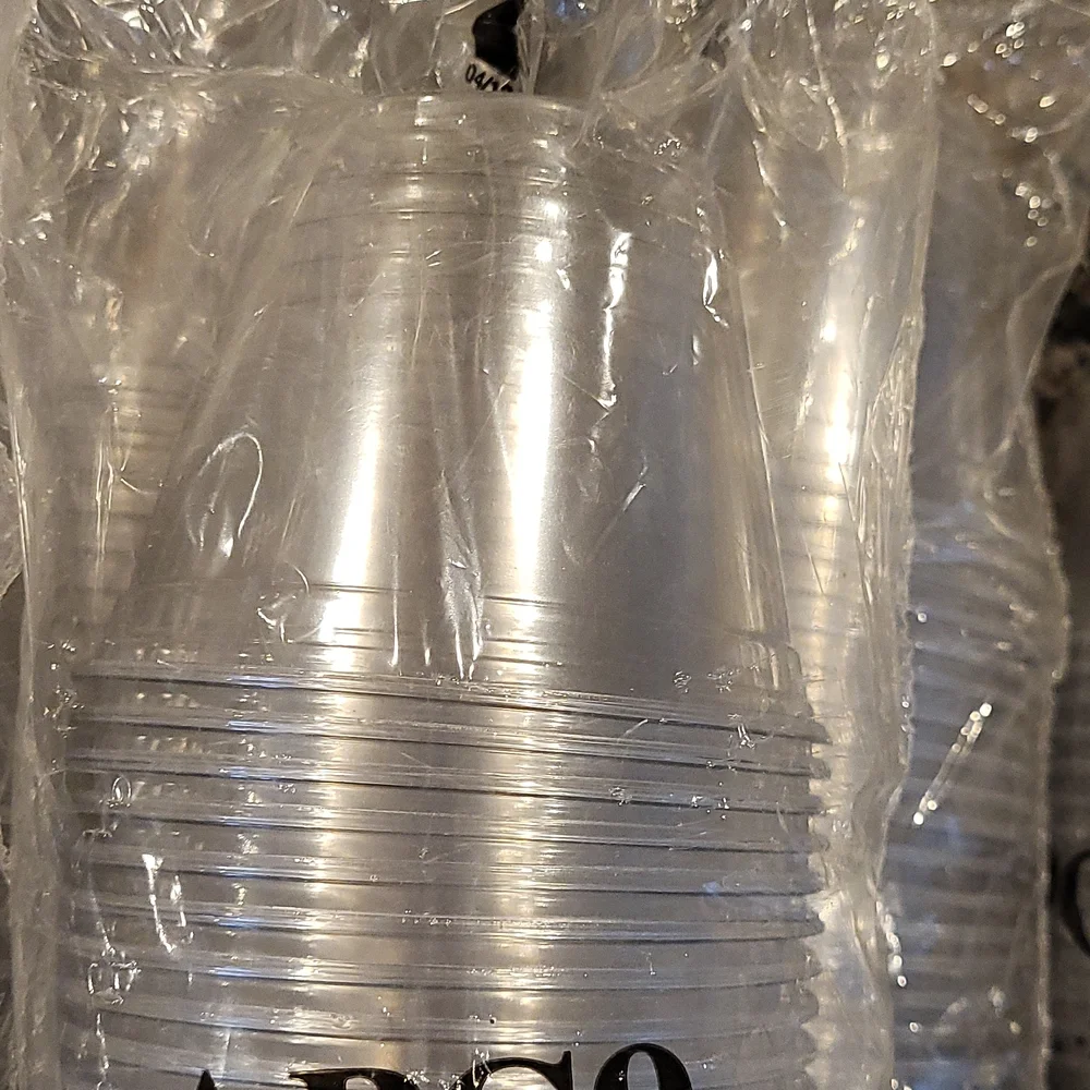 Unbranded clear plastic